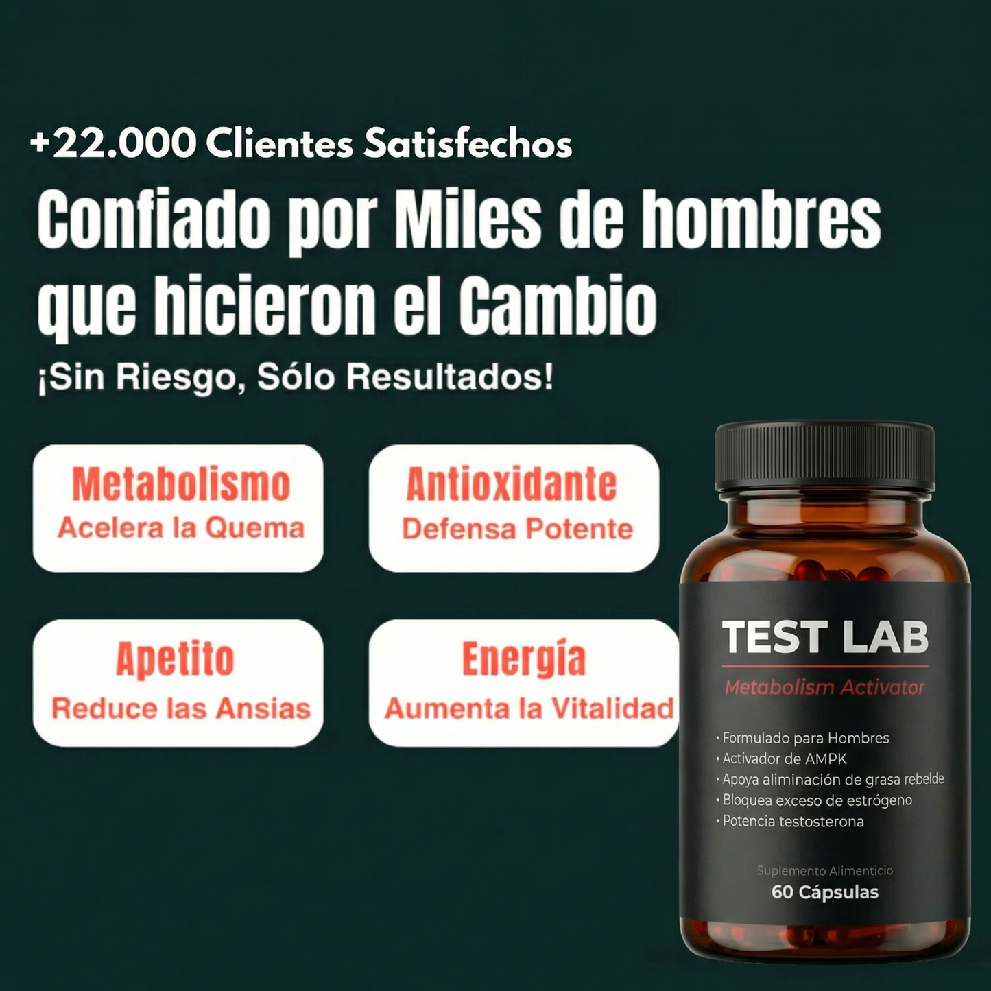 TestLab® - Recuperá un aspecto firme y masculino en 21 días.